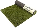 Primaflor Kunstrasen - KORSIKA, 2,00m x 1,00m, Verschiedene Größen, 32 mm Hoch, UV-Beständiger, Wasserdurchlässiger, Rasenteppich, Outdoor Bodenbelag, Kunstgras für Garten, Terrasse und Balkon