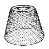 Lurrose Tisch Lampenschirm Metall Kronleuchter Lampenschirm Ersatzschirm Lampe Lampenabdeckung für Tischlampe Stehlampe Hängelampe Wandllampe Pendelleuchte Schwarz Ersatz Lampenschirm