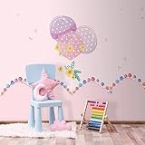 3D Ballon Muster Wohnzimmer Sofa Kinder Schlafzimmer Sofa TV Hintergrund Restaurant Innendekoration Vlies Wandbild