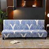 Hiseng Sofabezug 3 Sitzer Ohne Armlehne, Moderner Druck Clic Clac Sofahusse Stretch Schutzhülle Protector Bettcouch Schonbezug Couch überzug Sofabettüberzug (120-150cm,Modemuster 4)