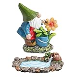 Smavles Gartendeko Figuren, 2Pcs Gartendeko Miniatur-Gartenzwerge und Miniaturteich Gartenfigur aus Harz Gartendeko Figuren für Weihnachtsfeiern Gärten Bücherregale Schreibtischdekorationen