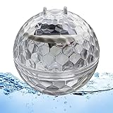 HoveeLuty Solar Schwimmende Teichleuchten 11 Cm Wasmes Led Warm Gelb Garten Pool Leuchtkugel