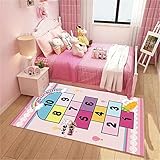 COOBAA Lernspiele Wohnzimmerteppiche Zimmermatte Küchenzimmerteppiche Für Wohnzimmerdekoration Zu Hause Badematten A695 80X120Cm