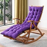 NOALED Sonnenliege, Zero-Gravity-Stuhl, klappbar, Zero-Gravity-Loungesessel, verstellbar, Relaxliege, Bambus-Schaukelstuhl für Outdoor, Garten, Strand, Pool, maximale Belastung 200 kg (li