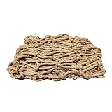 Foto Wand Hanf Seilnetz,Natürliches Jute-Seilnetz für Wanddekoration Fischnetz Party Requisite,Kindergarten Wanddisplay Netz,Kunstwerk Show Mesh,Prop Crafts Ne(Size:2M×5M(6.5FT×16.4FT),Color:Jute)
