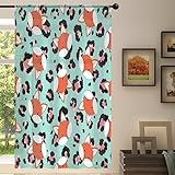 Foxs Gardine für Wohnzimmer, Schlafzimmer, Küche, Esszimmer, Dekoration, 139 x 198 cm