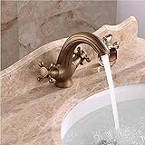 Küchenarmaturen, Küchenarmatur, Wasserhahn, Vintage-Einloch-Badezimmer-Küchen-Waschtischarmatur, Antikes Muster, Mischbatterie
