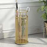 Umbrella Rack Nordic Iron Art Umbrella Stand Home Decor Daily Necessities Rain Gear Hotel Porch Beach Umbrella Hanger Creative Furniture Umbrella Holder (Color : Golden)