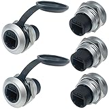 PENGLIN 5 x RJ45 CAT6 Panel Mount Connector, CAT6 Ethernet LAN Pass Through Coupler, Female to Female Network Bulkhead Socket