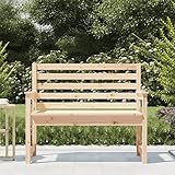 Tidyard Gartenbank Terrassenbank Parkbank Sitzbank Holzbank Balkonbank 2 Sitzer Bank Gartenmöbel Bank für Balkon, Terrasse & Garten, 109x48x91,5 cm Massivholz Kiefer
