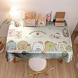 CNVSplYX Wasserabweisend Tischdecke Home Dekorative Abwischbare Tischdecke Niedliche Tischdecke Der Karikatur,V,160 * 200