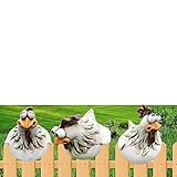 Keramik Huhn Gartendeko, Tierfigur Gartenstecker Keramikfigur Handarbeit Ornament, Huhn Gartendeko Für Draußen Gartenstecker, Huhn Geeignet Für Terrassen-, Garten Und Balkondekorationen ( Color : D )