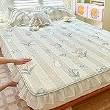 Bedsheet,Matratzenauflage Queen Size,Matratzenauflage Queen Size mit tiefer Tasche,atmungsaktiver Luftmatratzenbezug Matratzenauflage,4,71inchx79inch(3pcs)