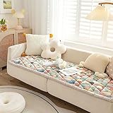 Garden Chic Cotton Protective Couch Cover,Dog Couch Cover Protector,New Magic Sofa Cover Garden Chic Cotton Protective Couch Cover (ZQ5301,35.4x70.9 inch)