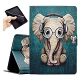 Bspring Folio Hülle für Kindle Paperwhite (Alle Generationen 2012-2018) - Kunstleder Schutzhülle Tasche mit Auto Sleep/Wake Funktion für Amazon Kindle Paperwhite eReader,Elefant