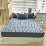 JIANINGHOME Beste Spannbettlaken 180x200,Weich Mikrofaser Matratzen Topper - auch für Boxspring-Betten