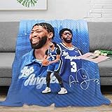 Anthony Davis 3D Flanelldecke Für Das Kinderbett, NBA Basketball Stars Kuschelig Und Warm, Mit Tollem 3D-Druck, Perfekt Zum Einschlafen 40x50inch(100x130cm)