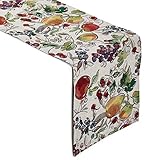 Encasa Homes Tischläufer für 4 Seater Dining - Frucht | Jacquard gewebt | Größe 32x150 cm | Dekoratives Tuch für Zuhause, Cafés, Restaurants und Hotels - Maschinenwaschbar