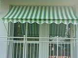 Angerer Klemmmarkise Standard 300 cm Blockstreifen grün/weiß