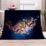 Flanell Fleece Decken abstrakte Graffiti,extra weiche Flauschige Kuscheldecken,leichte,gemütliche Mikrofaser Sofadecke/Couchdecke für Kinder Erwachsene,150x200cm,3D-Bedruckt,Fußballspieler Geschenke