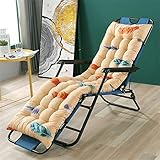 Morbuy Deckchair Auflagen für Gartenliegen, Sonnenliege Kissen Tragbare Garten Innenhof Gepolstertes Bett Relax-Liegestuhl Sitzauflage für Deckchair, Innen, Außen (53 * 180cm,Feder Beige)