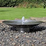 CLGarden Edelstahl Springbrunnen Wasserschale EWS60 Garten Brunnen Set 60cm mit LED Beleuchtung