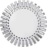 Kare Design Spiegel Sprocket Ø92cm, 92x92x4,5cm, Silber