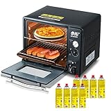 Portable Mini Gas Backofen 30 Liter, Camping Grill 1.3kW Timer Piezo GF-300 + 8x Gaskartuschen 227g