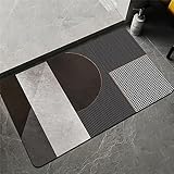 Badezimmerteppich, Badematte, FußMatte, Badteppich 40x60cm, Badvorleger, Badematte Badteppich Badvorleger Rutschfest Waschbar, Teppich Badezimmer Teppiche, Bathroom Mat, Bath Mat, Badematten, Modern