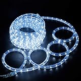 kefflum LED Lichtschlauch,led schlauch, Lichterkette Licht Leiste 36LEDs/M Schlauch für Innen und Außen IP65 12M Kaltweiß