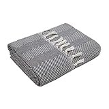 Mixibaby Tagesdecke 150x 200 Wohndecke Wendedecke Kuscheldeck Sofadecke Couchdecke, Farbe:schwarz