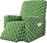 IMYOGI Hochelastischer Sofabezug, Liegesofabezug ist geeignet für Kissensofa, Liegesofabezug, Sitz, weicher Stretch-Liegesofabezug, Möbelschutzbezug, grün