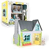 BANDAI SD10020 Honey Bee Acres – Das Cottage Sunflower – Spielwelt – Haus auf Zwei Etagen – Figur Katze und 17 Zubehörteile