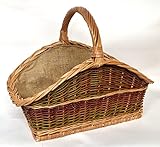 Tigana - Kaminkorb Holzkorb Kaminholzkorb aus Weide mit Jute (Art. 90280-Stabilo - 2F)