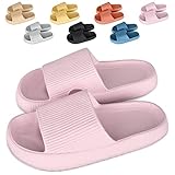 Cozislides Original Cosify Wolken Slipper Cloudyzz Schlappen Super Weiche Airfloppy Hausschuhe Rutschfeste Pantoletten Unisex Badelatschen Offener Zehentranner Sommer Flip Flops pink 38/39