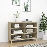 RAUGAJ Sideboard Sonoma Eiche 103,5x35x70 cm Engineered Holz, Artikelfarbe - Sonoma Eiche