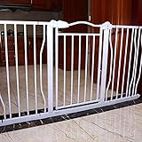 Baby Gates Treppenschutzgitter, Handlauf, Armlehne, Haustiergitter, Extra Breit, Für Treppen, Küche, Schlafzimmer, Druckmontiertes Metall-Hundegitter Mit Katzentür, Einfache Installation Ohne Bohren