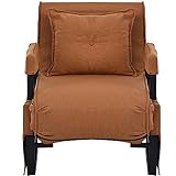 3 in 1 Schlafsessel Klappbar, Schlafsofa mit Verstellbarer Rückenlehne & umwandelbare Chaiselongue & gepolstertem Sitz, Sofabett mit Metallrahmen bis 150 kg belastbar,Brown