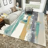 Kunsen Teppich esstisch kinderteppich Junge Graublauer Wohnzimmer Teppich Freizeit Dekoration Fleck beständig terrasse Teppich 100x160cm