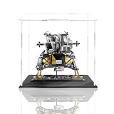 Transparente Acryl-Vitrine für Lego 10266 Bausatz, staubdichte Montagebox, Vitrine für (NASA Apollo 11 Lunar Lander) (nur Display-Box)(3mm)