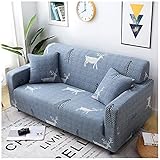 YOUCAI Sofabezug Sofa Überwürfe Stretch elastische Sofahusse Sofa Abdeckung Sofa Abdeckung Weiche Couchbezug Anti-Rutsch Wohnzimmer Protector für Hunde Haustiere,37,4 Sitzer(235-300cm