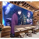 Torchic Tapeten Anime Demon Slayer Farbe 3D Hintergrund Wand Restaurant Milch Tee Café Dekoration Wohnzimmer Schlafzimmer-416 * 254(W*H)