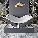 INNOCENT® - S4 | Boxspringbett mit Bettkasten 160x200 in Anthrazit Stoff | 7-Zonen & 3D-Air 6cm | Bonell-Federkernmatratze | H2 Härtegrad | Boxbett für Hotels | HB01