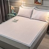 Kühle Kühlmatratzenmatte aus Latex, Sommerschlafmatte, Rattan-Eisseidenmatte, Kühlmatratze, Kühlmatte für Schlafsäle im Schlafzimmer,B-150 * 200 cm/59 * 78,7 Zoll