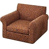 Liegestuhlbezug Mit Leopardenmuster, Leicht Zu Reinigen, Günstige Sofaverkäufe Sofabezug 3- Und 2-Sitzer Verstellbares Sofa Preis 1 Liegestuhlbezug Sofabezug 1 Sitz ( Color : Brown , Size : 3-seat )