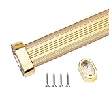 Kleiderstange Schrank Rohr Garderoben Stange Schwarz-gold-silberne Kleiderstange Für Waschküche/Kleiderschränke, Strapazierfähige Hängende Kleiderstangen Valet Clothes Rod Organizer, 60 70 80 90 100