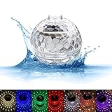 SKJJL Schwimmende Poolbeleuchtung Solar, Pool Lichter Schwimmend, Poolbeleuchtung Unterwasser Solar, Farbwechsel Pool Beleuchtungen Solar, Schwimmlichter Pool für Teich Pool Garten Party Schwimmbad