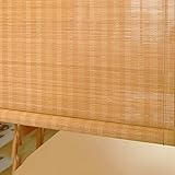 Retro-Bambusjalousien für Fenster, Sonnenschutz-Bambusrollo für den Außenbereich, handgewebtes Bambus-Rollo, atmungsaktiv, Privatsphäre, für den Innenbereich, Küche