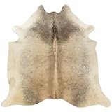 Generisch KUHFELL STIERFELL GRAU BEIGE Natur CA. 200 x 190 cm Fell Teppich VON KUHFELLE ONLINE 14255
