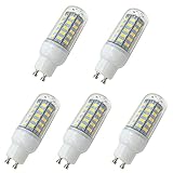Aoxdi 5x LED Strahler Lampe GU10 Sockel 7W, Warmweiß, 48 SMD 5730 LED GU10 Energiesparlampe 7W, AC220-240V